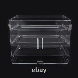 3 Tiers Clear Pastry Display Canbinet&Commercial Bakery Acrylic Display Case New