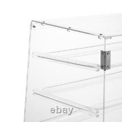 3 Tiers Clear Pastry Display Canbinet&Commercial Bakery Acrylic Display Case New