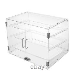 3 Tiers Clear Pastry Display Canbinet&Commercial Bakery Acrylic Display Case New