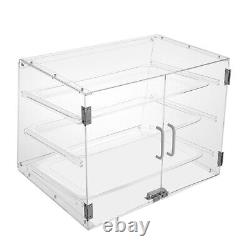 3 Tiers Clear Pastry Display Canbinet&Commercial Bakery Acrylic Display Case New