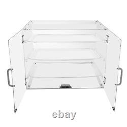 3 Tiers Clear Pastry Display Canbinet&Commercial Bakery Acrylic Display Case New