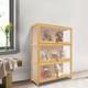 3 Tiers Display Cabinet Toys Display Shelf Case Large Capacity Storage Cabinet