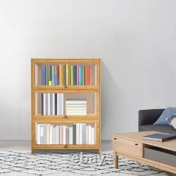 3 Tiers Display Cabinet Toys Display Shelf Case Large Capacity Storage Cabinet