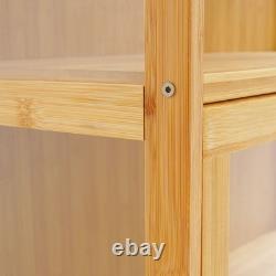 3 Tiers Display Cabinet Toys Display Shelf Case Large Capacity Storage Cabinet