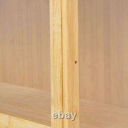 3 Tiers Display Cabinet Toys Display Shelf Case Large Capacity Storage Cabinet