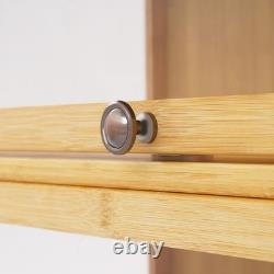 3 Tiers Display Cabinet Toys Display Shelf Case Large Capacity Storage Cabinet