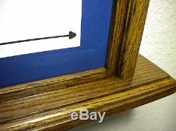 3 X 5 Oak Document And Flag Display Case Frame Capital American USA Military Box