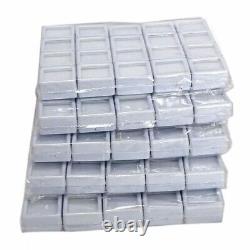 3 x 3 Cm White Top Glass Display Plastic box Storage for Gemstones 300 Pieces