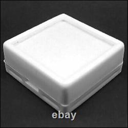 3 x 3 Cm White Top Glass Display Plastic box Storage for Gemstones 300 Pieces