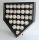 30 Baseball display Case Holder Cabinet Wall Shadow Box UV Protection, B30H-BL