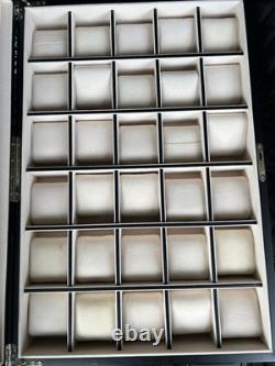 30 Piece Wood Watch Display Wall Hanging Case and Storage Box
