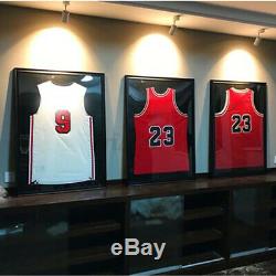 32'' Jersey Display Case Shadow Box Frame Sports Football Baseball Basketball