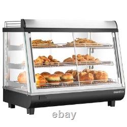 34'' Heated Countertop Display Case Front & Rear Doors, Commercial Warmer