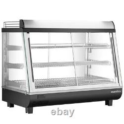 34'' Heated Countertop Display Case Front & Rear Doors, Commercial Warmer