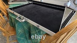 34 Inch X 22 Inch Deep Portable Showcase With Lock For Jewelery, Trading Cards