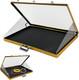 34 X 22 Card Display Case, Black Aluminum Lockable Trading Card Case with Handl