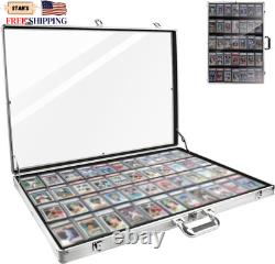 34 in X 22 in Silver Card Show Display Case Large Aluminum Trading Card Display