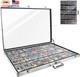 34 in X 22 in Silver Card Show Display Case Large Aluminum Trading Card Display