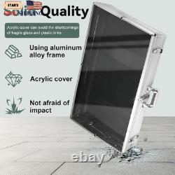 34 in X 22 in Silver Card Show Display Case Large Aluminum Trading Card Display