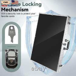34 in X 22 in Silver Card Show Display Case Large Aluminum Trading Card Display