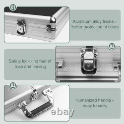 34 in X 22 in Silver Card Show Display Case Large Aluminum, Trading Card Display