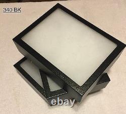 #340 (10) Riker Mount Display Case Shadow Box Frame Tray 8 X 6 X 2