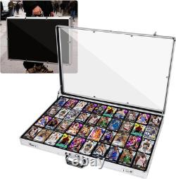34X22 Aluminum Trading Card Display Case with 2 Password Lock for Exhibition