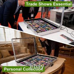 34X22 Aluminum Trading Card Display Case with 2 Password Lock for Exhibition