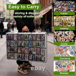 34X22 Aluminum Trading Card Display Case with 2 Password Lock for Exhibition