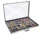 34in 22in Silver Card Trading Show Display Case Aluminum Locking