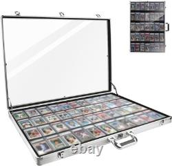 34in22in Silver Card Show Display Case Aluminum, Trading Card Display Case