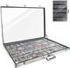 34in22in Silver Card Show Display Case Aluminum, Trading Card Display Case