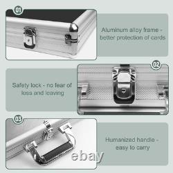 34in22in Silver Card Show Display Case Aluminum, Trading Card Display Case