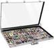34x22 Large Aluminum Display Case with Lock for Cards and Jewelry