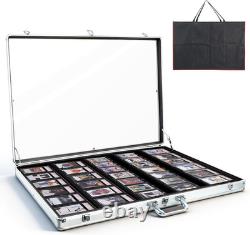34x22 Premium Trading Card Display Case with Alloy Lock & Anti-Wear Surface
