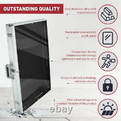 34x22 Premium Trading Card Display Case with Alloy Lock & Anti-Wear Surface