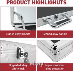 34x22 Premium Trading Card Display Case with Alloy Lock & Anti-Wear Surface