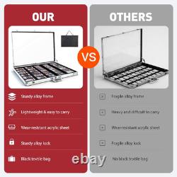 34x22 Premium Trading Card Display Case with Alloy Lock & Anti-Wear Surface