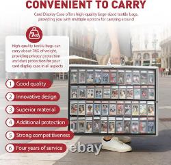 34x22 Premium Trading Card Display Case with Alloy Lock & Anti-Wear Surface