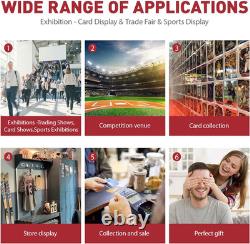 34x22 Premium Trading Card Display Case with Alloy Lock & Anti-Wear Surface