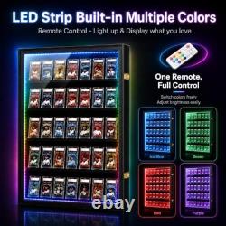 35Graded Card Display Case with LED Lights, Baseball Card Frame