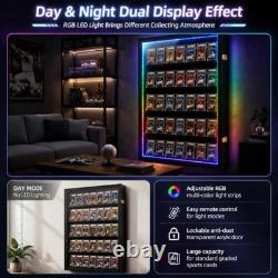35Graded Card Display Case with LED Lights, Baseball Card Frame