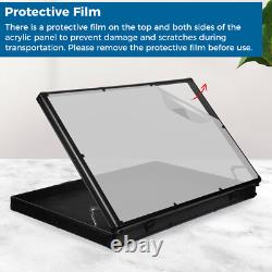 36.6x24 Aluminum Display Case with Keys Lockable Showcase for Trade Card Jewerly