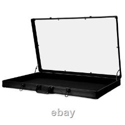 36.6x24 Aluminum Display Case with Keys Lockable Showcase for Trade Card Jewerly