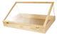 36 inch Portable Natural Pine Wood Countertop Display Case 24W x 36L x 4D