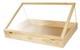 36 inch Portable Natural Pine Wood Countertop Display Case 24W x 36L x 4D