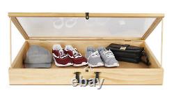 36 inch Portable Natural Pine Wood Countertop Display Case 24W x 36L x 4D