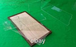 36Lx24Wx10H Acrylic Display Case Box Table Top Kit Walnut Frame for Lego Toys