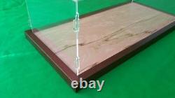 36Lx24Wx10H Acrylic Display Case Box Table Top Kit Walnut Frame for Lego Toys