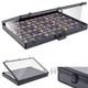 36X24 Acrylic Clear Top Display Locking Travel Case Trading Coin/Card/Jewelry